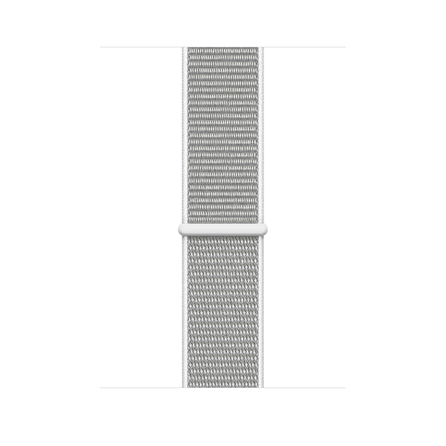 اپل واچ 4 آلومینیوم سیلور اسپورت لوپ بند سفید 40mm
