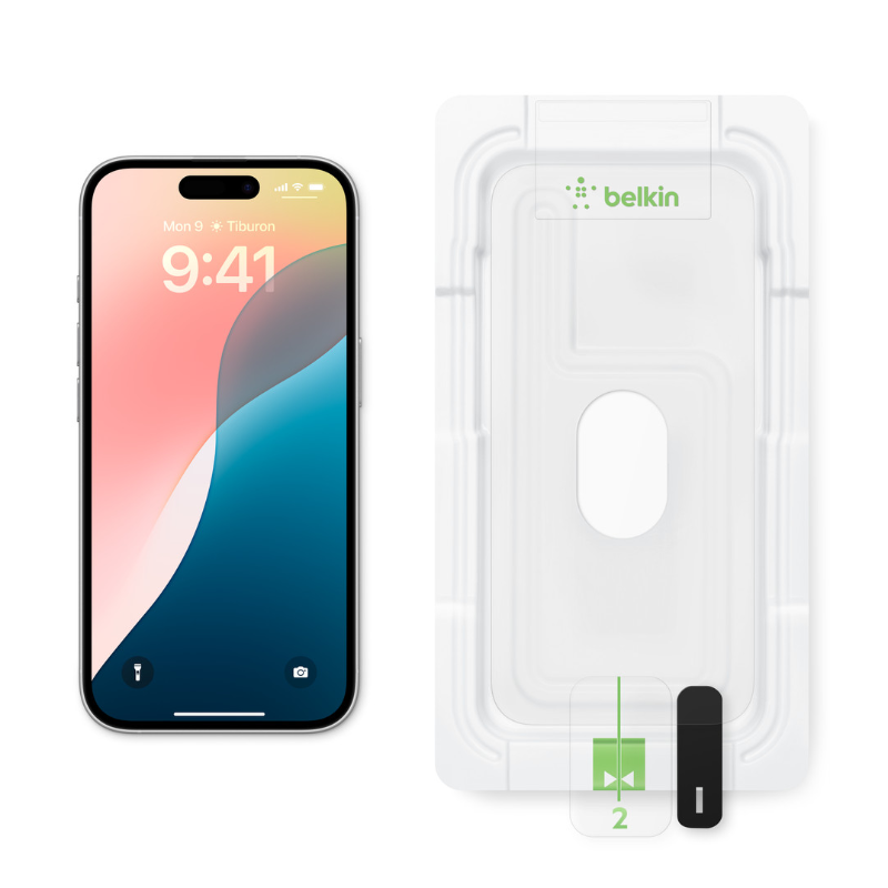 گلس محافظ صفحه نمایش آیفون 16 مدل Belkin UltraGlass 2