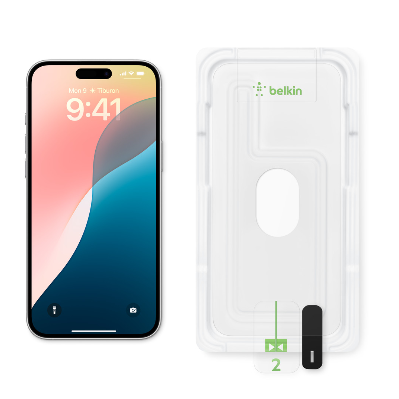 گلس محافظ صفحه نمایش آیفون 16 پلاس مدل Belkin UltraGlass 2