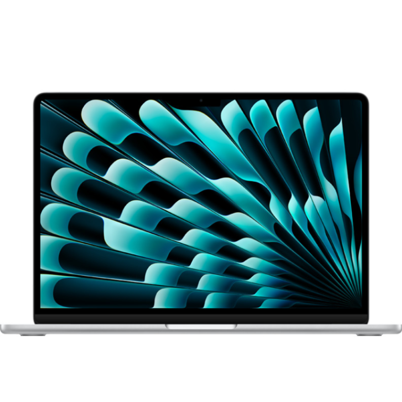 مک بوک ایر 13.6 اینچی اپل نقره ای مدل 2025 MW0W3 LLA-M4-16GB RAM-256GB SSD