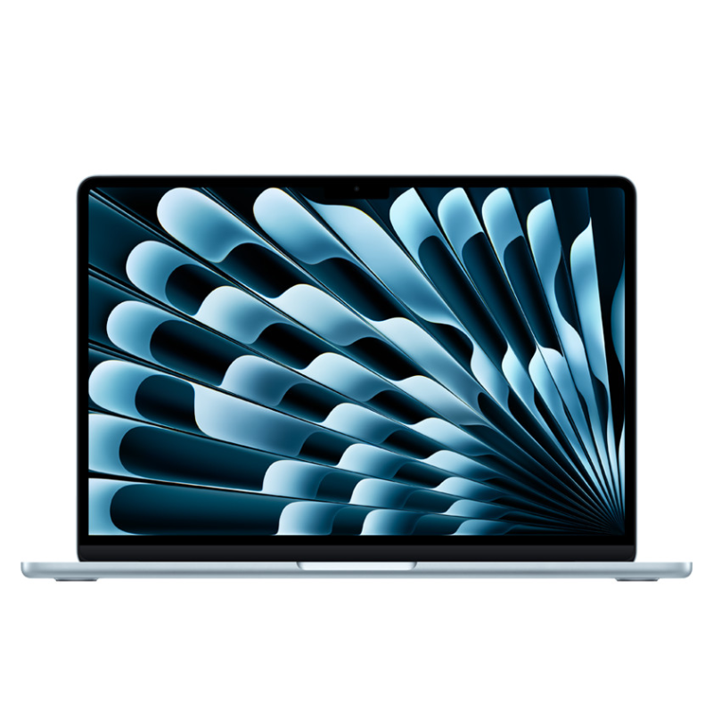 مک بوک ایر 13.6 اینچی اپل آبی آسمانی مدل 2025 MC6V4 LLA-M4-24GB RAM-512GB SSD