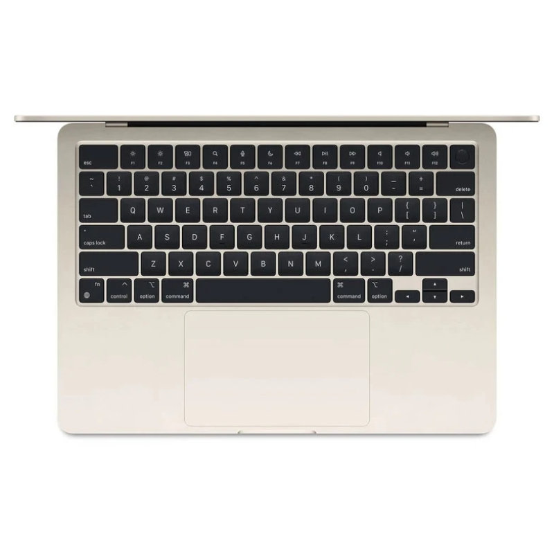 مک بوک ایر 13.6 اینچی اپل استارلایت مدل 2025 MW103 LLA-M4-16GB RAM-512GB SSD
