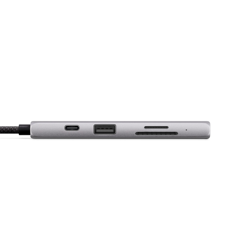 هاب مولتی مدیا ساتیچی 5 پورت  usb-c  به HDMI،Micro SD،USB-A،USB-C